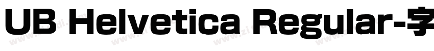 UB Helvetica Regular字体转换